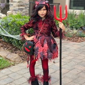 Chasing Fireflies Punk Devil Costume — Size 6